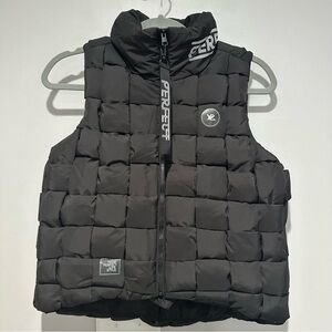 NEW YPL Equator Vest White Duck Down Black Size Free - “One Size Fits All”
